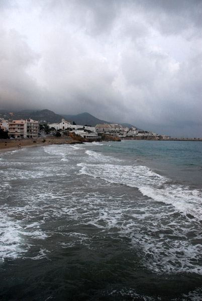 Sitges on a rainy day in October