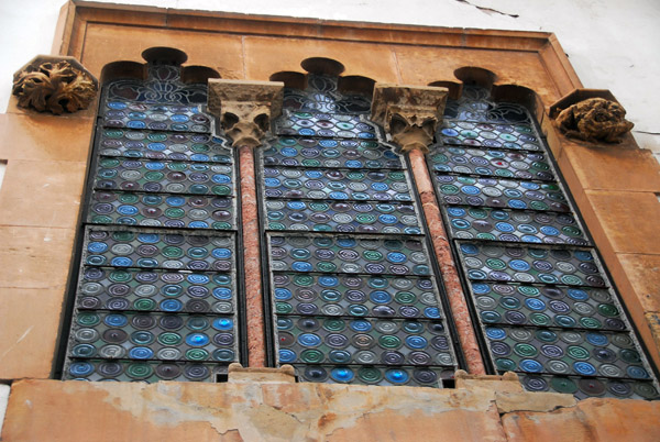 Medieval stained glass window, Palau Marycel, Sitges