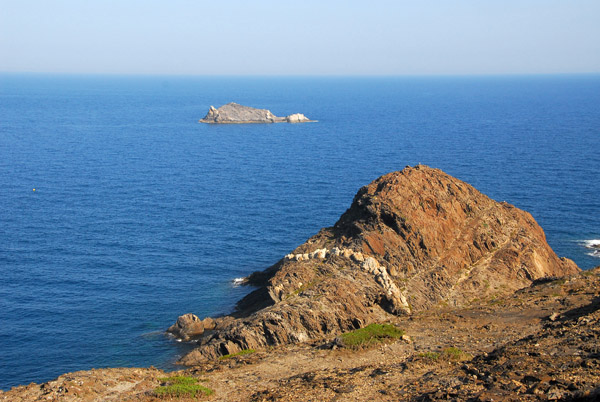 Land's End - Cap de Creus with the distant island Maa d'Oros