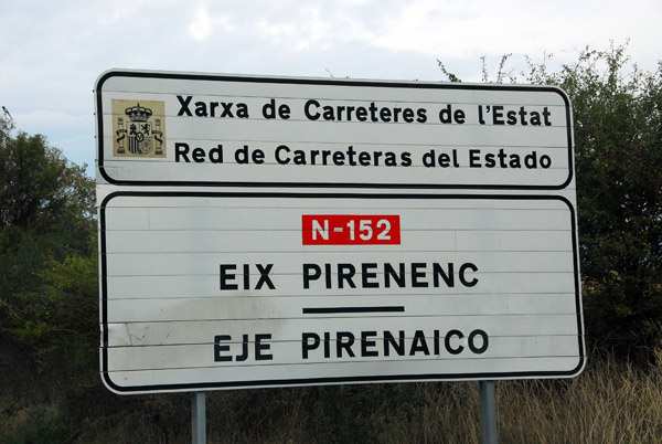 Bi-lingual Catalan/Castillian Eix Pirenenc/Eje Pirenaico