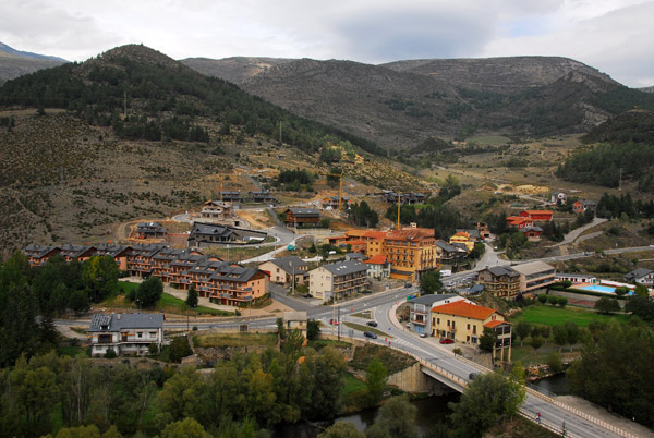 View of Barri de la Carretera from the old town, Bellver de Cerdanya