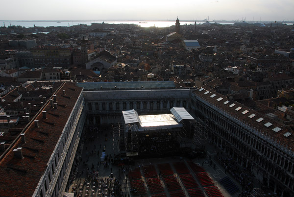 St. Mark's Square set up for an outdoor concert, Sept 2007