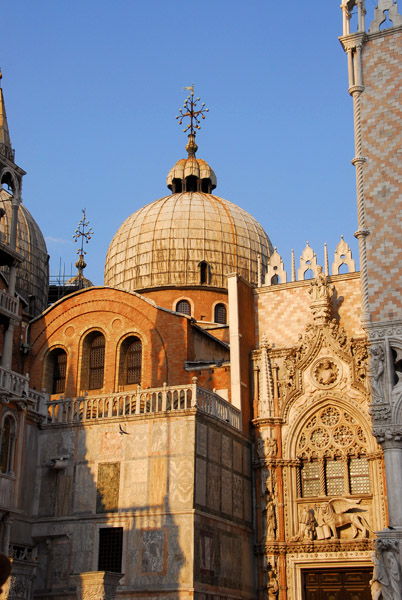 The Doge's Palace adjoining St. Mark's Basilica