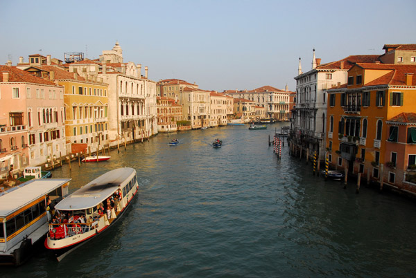 View of the Grand Canal NW from the Ponte dell'Academia, Venice