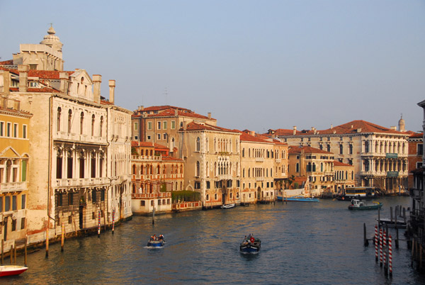 View of the Grand Canal NW from the Ponte dell'Academia, Venice