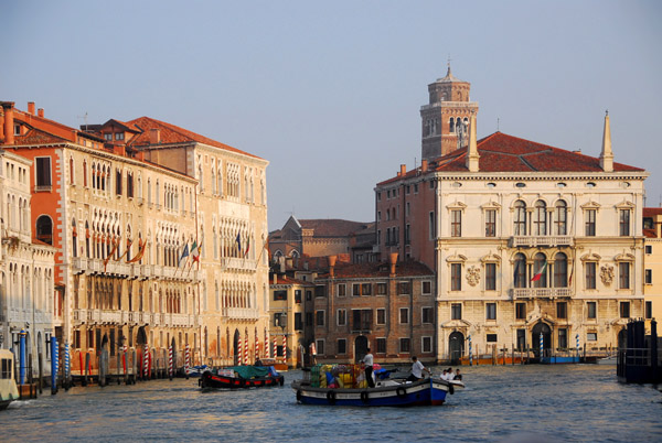 Grand Canal passing through the Dorsoduro district of Venice