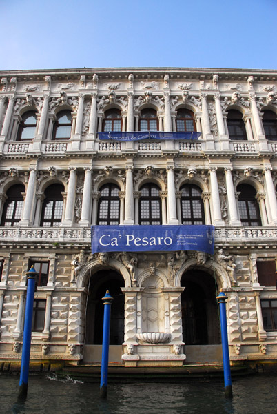 Ca' Pesaro, mid-17th C. baroque marble palazzo on the Grand Canal