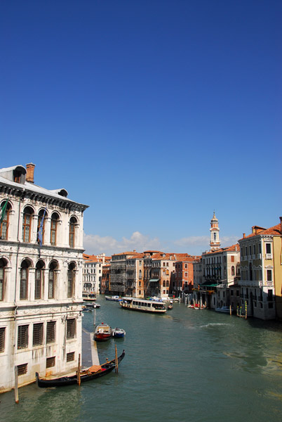 Palazzo Dei Camerlenghi and Grand Canal from the Rialto Bridge