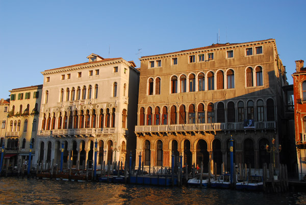 12-13th C Palazzo Corner Loredan and Palazzo Dandolo Farsetti, together the seat of the Venice Municipal Government, Grand Canal