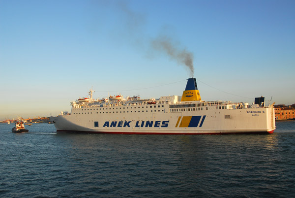 Greek ferry Sophokles V of the Anek Lines, Chania (XANIA) Crete