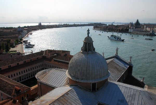 View looking west from the bell tower of San Giorgio Maggiore of the Canale della Giudecca