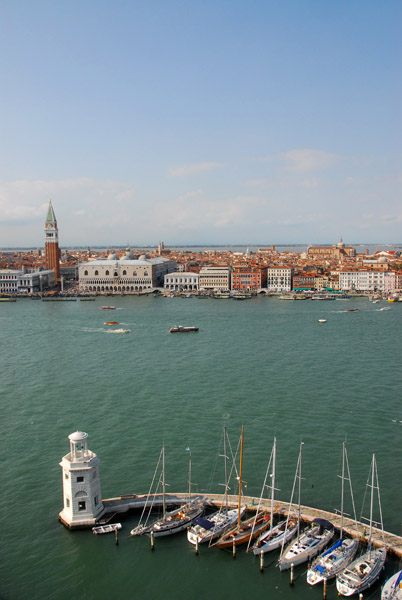 The marina of Isla San Giorgio and St. Mark's Basin, Venice