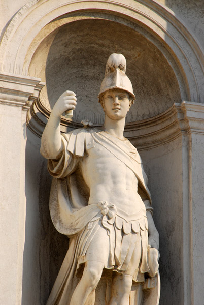 The statue of St. George on San Giorgio Maggiore is inscribed  Julius Maurus Veronensis F