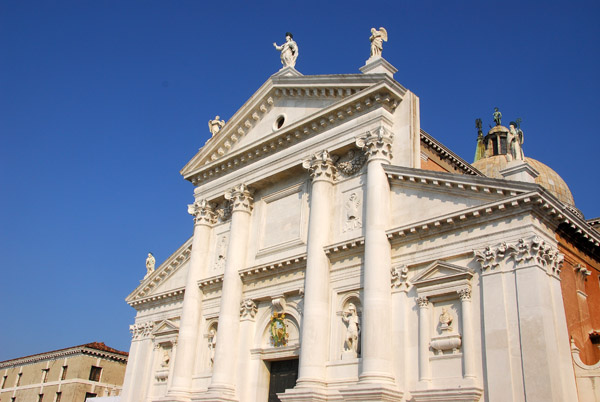 The façade of San Giorgio Maggiore is formed of two overlapping pediments