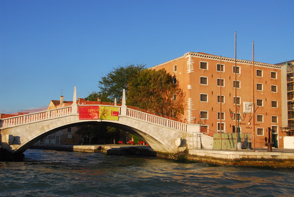 Museo Storico Navale di Venezia with the bridge over Canale dell'Arsenale