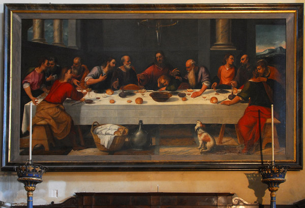 The Last Supper by Bonifazio da Verona, Chiesa dell'Anzolo Rafael