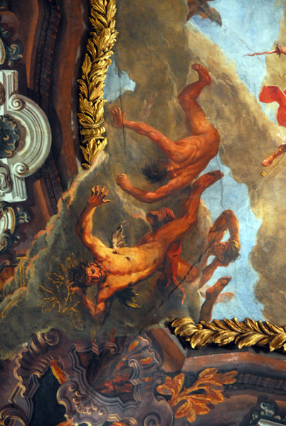 Detail of the ceiling of Chiesa dell'Anzolo Rafael