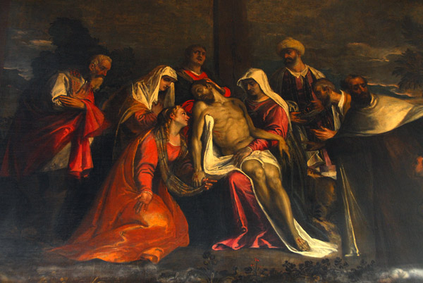 The Deposition of Christ by Alvise Benfatto (il Friso) 16th C, il Carmini, Venice