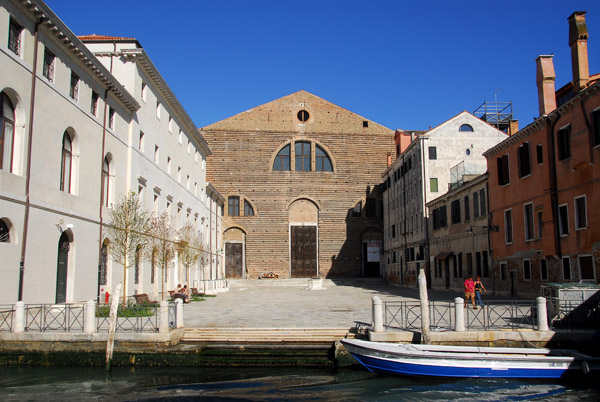 Church of San Lorenzo di Venezia across the Rio di San Lorenzo