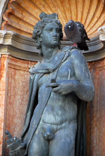 Bronze nude in a niche, St. Mark's Square