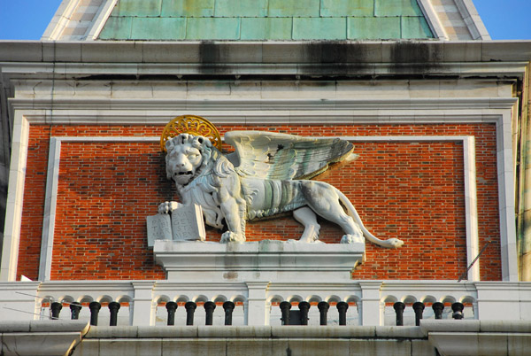 The Lion of St. Mark on the Campanile of Venice