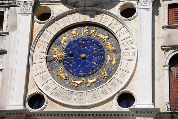 The 1499 clock of St. Mark's Clocktower, Venice