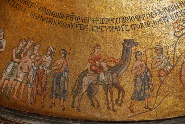 San Marco Mosaics - Atrium, First Cupola of Joseph where he is taken to Egypt