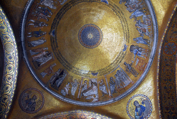 San Marco Mosaic - Atrium, Abraham's cupola