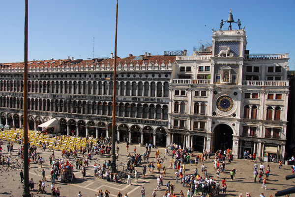 View of Piazza San Marco (St. Mark's Square) from the portico of St. Mark's Basilica