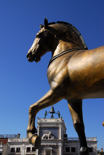 One of the Triumphal Quadriga (Horses of St. Mark) - modern replica