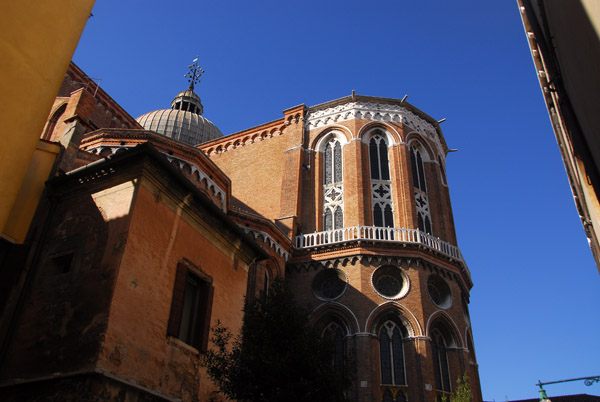The rear apse of the Basilica di San Giovanni e Paolo, known in Venice as San Zanipolo