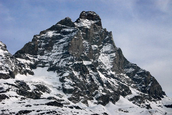 Monte Cervino (4478m/14,692 ft) is much more impressive from Zermatt
