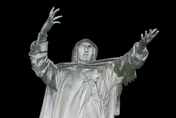 Girolamo (Hieronymus) Savonarola (1452-1498) anti-Renaissance bookburning fanatic priest