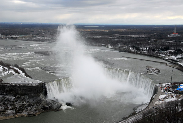 View of Horseshow Falls (Canadian Falls) from Skylon Tower
