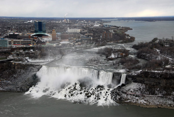 American Falls - Niagara - from Skylon Tower, winter
