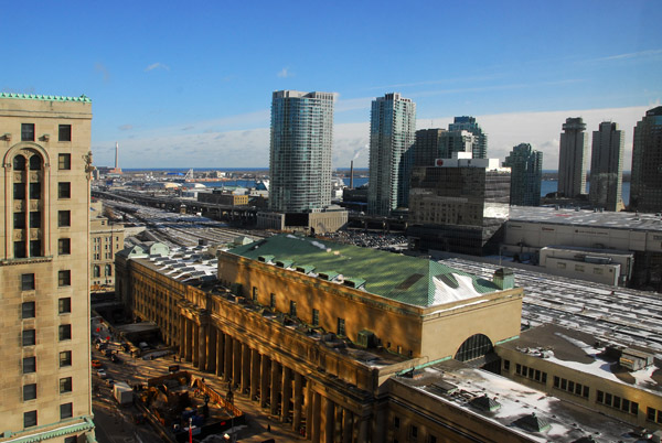 View of Union Station, Toronto, from Royal York Hotel