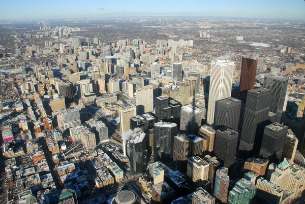 Toronto Central Business District from the CN Tower (NE)