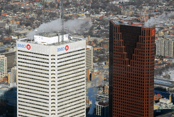 BMO (First Bank Tower) and Scotia Plaza, Toronto