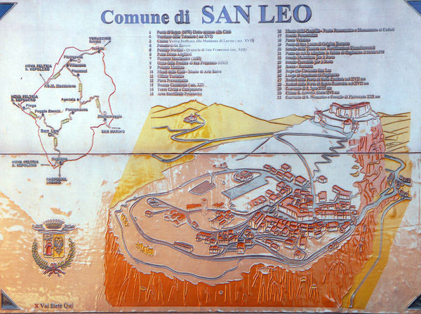 Commune di San Leo map