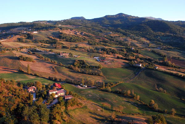 Pesaro e Urbino countryside south of San Leo, Apennines