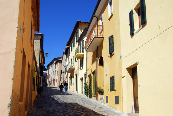 Via Montefeltro, the main street of the village of San Leo