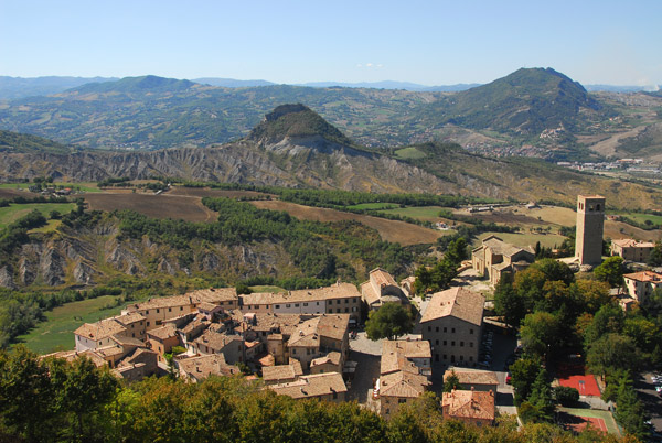 View of the village of San Leo from the Fortress