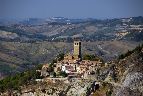 Village of San Leo with prominent Torre Civica