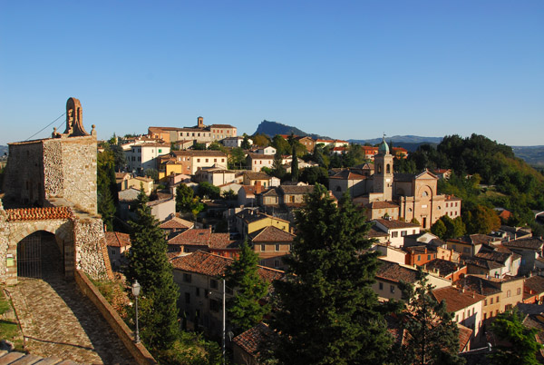 View of Verucchio from the castle