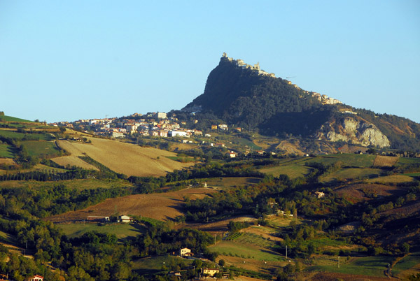 Monte Titano from the north, San Marino