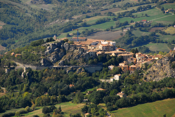 Pennabilli, a small village on a pair of rocky outcropping
