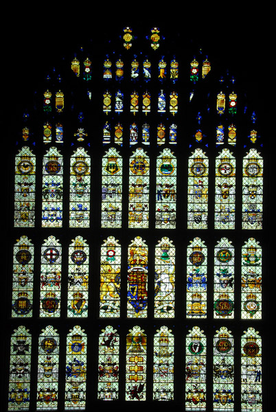 Stained glass window, Westminster Hall (Parliament)