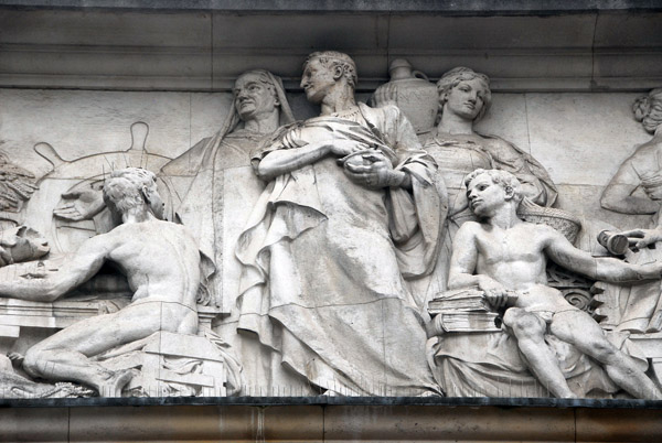Pediment frieze, Foreign Office, King Charles Street, Westminster SW1