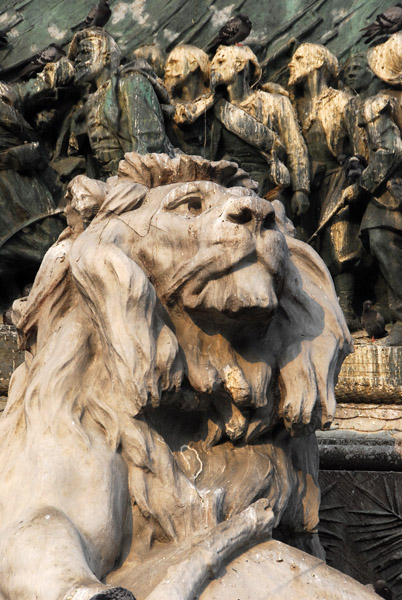 Detail of the Vittorio Emanuele monument, Milan