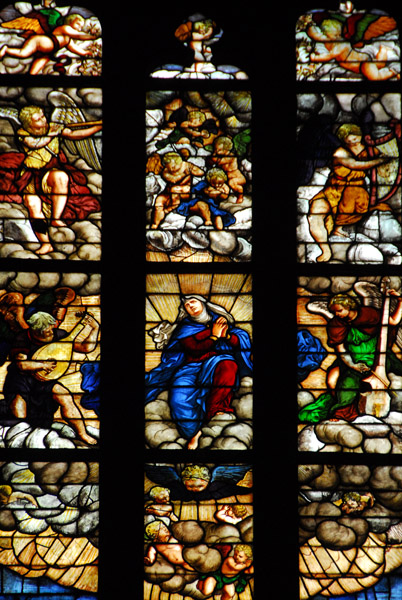 Assumption of Mary stained glass, Milan Cathedral